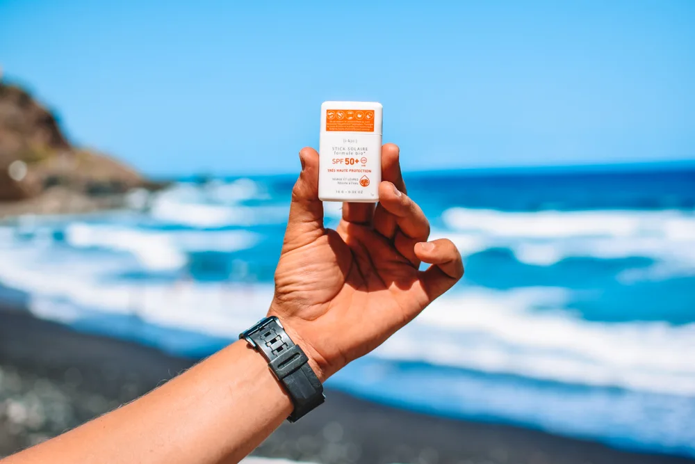 A 50+ sunscreen protection for surfing