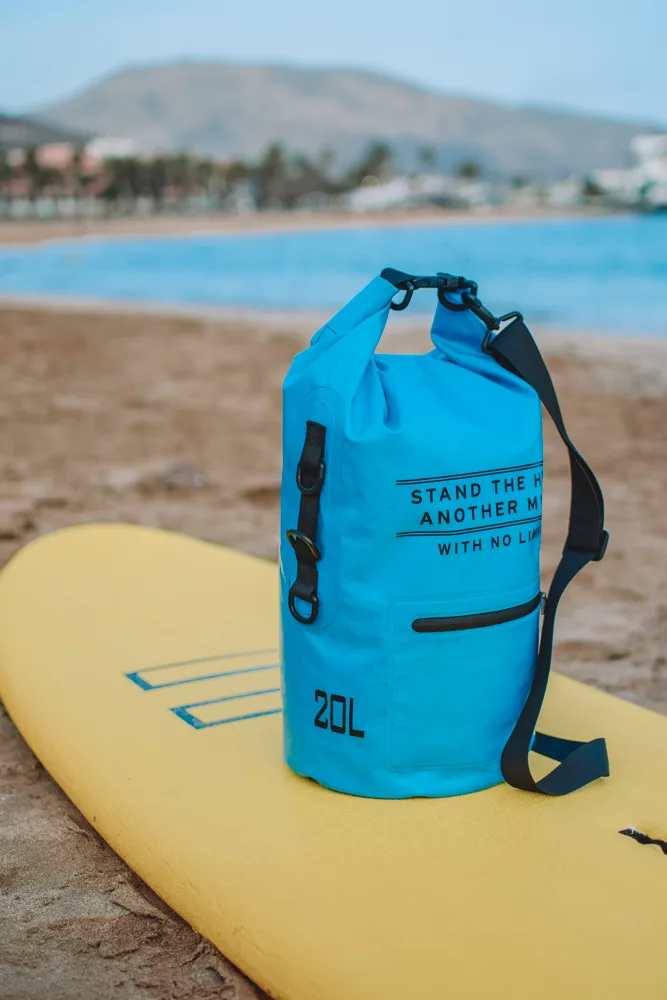 A dry bag (or wet bag) you use to store your wet wetsuit