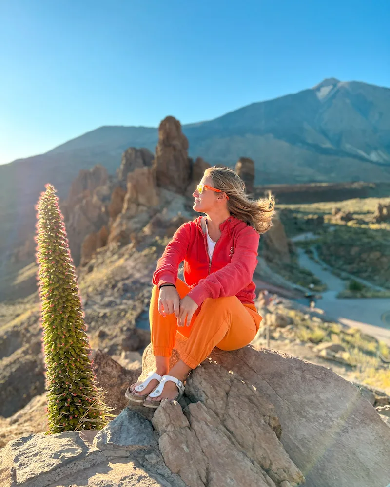 Greta exploring Mount Teide National Park in Tenerife